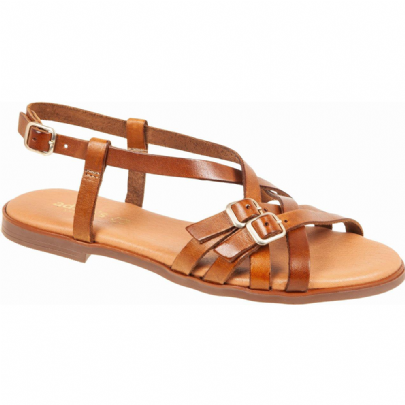 Adams shoes δερμάτινο πέδιλο με λουριά