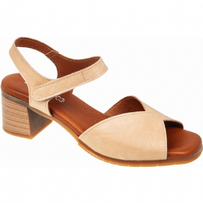 Adams Shoes δερμάτινο πέδιλο με τακούνι