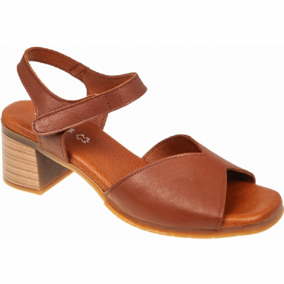 Adams Shoes δερμάτινο πέδιλο με τακούνι