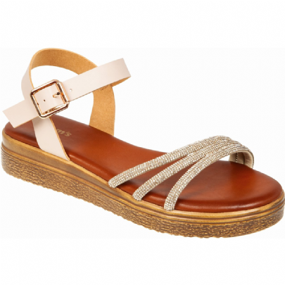 Adams Shoes πέδιλο με στρας