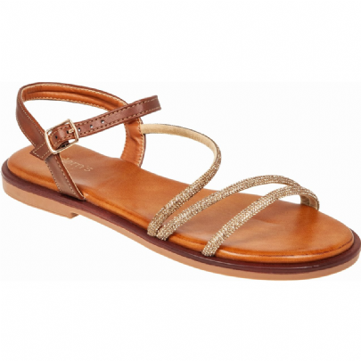 Adams Shoes flat πέδιλο με στρας